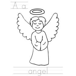 ぬりえページ: 天使 (キャラクター) #86254 - 無料の印刷可能なぬりえページ