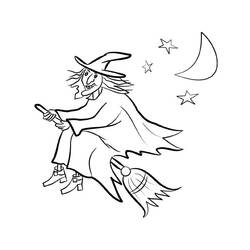 ぬりえページ: 魔女 (キャラクター) #108160 - 無料の印刷可能なぬりえページ