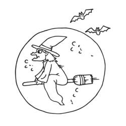 ぬりえページ: 魔女 (キャラクター) #108161 - 無料の印刷可能なぬりえページ