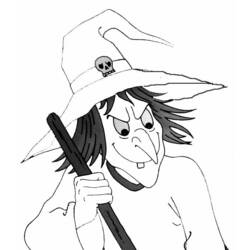 ぬりえページ: 魔女 (キャラクター) #108192 - 無料の印刷可能なぬりえページ