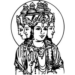 ぬりえページ: ヒンズー教の神話 (神々と女神) #109218 - 無料の印刷可能なぬりえページ