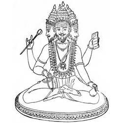 ぬりえページ: ヒンズー教の神話 (神々と女神) #109219 - 無料の印刷可能なぬりえページ
