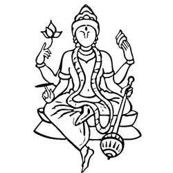 ぬりえページ: ヒンズー教の神話 (神々と女神) #109227 - 無料の印刷可能なぬりえページ