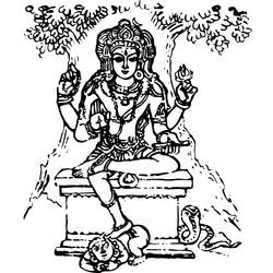 ぬりえページ: ヒンズー教の神話 (神々と女神) #109228 - 無料の印刷可能なぬりえページ
