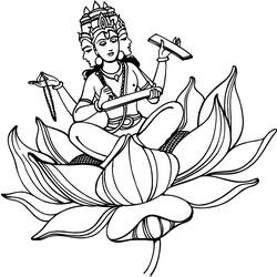 ぬりえページ: ヒンズー教の神話 (神々と女神) #109234 - 無料の印刷可能なぬりえページ
