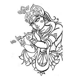 ぬりえページ: ヒンズー教の神話 (神々と女神) #109257 - 無料の印刷可能なぬりえページ