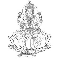 ぬりえページ: ヒンズー教の神話 (神々と女神) #109269 - 無料の印刷可能なぬりえページ