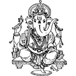 ぬりえページ: ヒンズー教の神話 (神々と女神) #109288 - 無料の印刷可能なぬりえページ