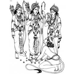 ぬりえページ: ヒンズー教の神話 (神々と女神) #109295 - 無料の印刷可能なぬりえページ