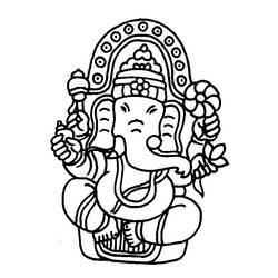 ぬりえページ: ヒンズー教の神話 (神々と女神) #109316 - 無料の印刷可能なぬりえページ