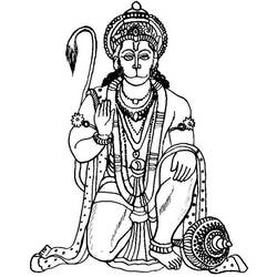 ぬりえページ: ヒンズー教の神話 (神々と女神) #109355 - 無料の印刷可能なぬりえページ
