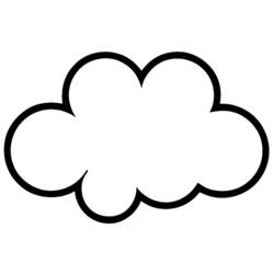 ぬりえ: 雲 - 無料の印刷可能なぬりえページ