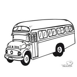ぬりえページ: バス・コーチ (交通機関) #135297 - 無料の印刷可能なぬりえページ