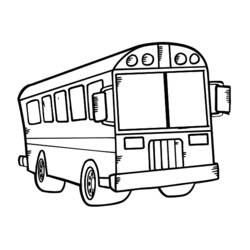 ぬりえページ: バス・コーチ (交通機関) #135304 - 無料の印刷可能なぬりえページ