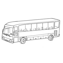 ぬりえページ: バス・コーチ (交通機関) #135314 - 無料の印刷可能なぬりえページ