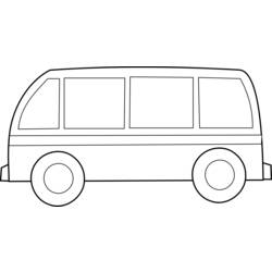 ぬりえページ: バス・コーチ (交通機関) #135319 - 無料の印刷可能なぬりえページ