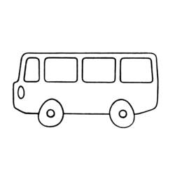 ぬりえページ: バス・コーチ (交通機関) #135322 - 無料の印刷可能なぬりえページ