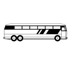 ぬりえページ: バス・コーチ (交通機関) #135327 - 無料の印刷可能なぬりえページ