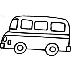 ぬりえページ: バス・コーチ (交通機関) #135336 - 無料の印刷可能なぬりえページ