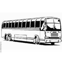 ぬりえページ: バス・コーチ (交通機関) #135343 - 無料の印刷可能なぬりえページ
