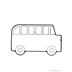 ぬりえページ: バス・コーチ (交通機関) #135362 - 無料の印刷可能なぬりえページ