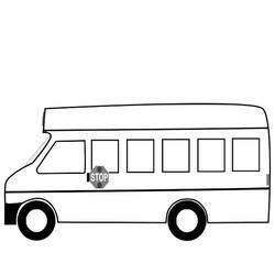ぬりえページ: バス・コーチ (交通機関) #135363 - 無料の印刷可能なぬりえページ
