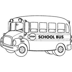 ぬりえページ: バス・コーチ (交通機関) #135371 - 無料の印刷可能なぬりえページ