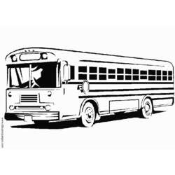 ぬりえページ: バス・コーチ (交通機関) #135375 - 無料の印刷可能なぬりえページ