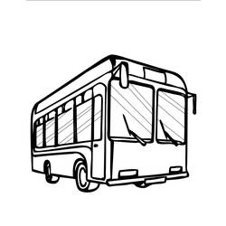 ぬりえページ: バス・コーチ (交通機関) #135384 - 無料の印刷可能なぬりえページ