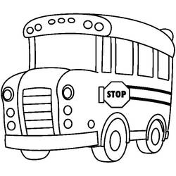 ぬりえページ: バス・コーチ (交通機関) #135388 - 無料の印刷可能なぬりえページ