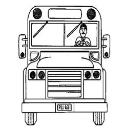 ぬりえページ: バス・コーチ (交通機関) #135458 - 無料の印刷可能なぬりえページ