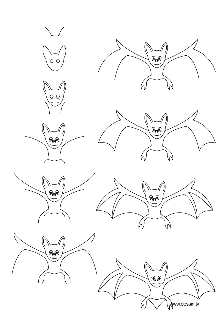 ぬりえページ: コウモリ (動物) #2098 - 無料の印刷可能なぬりえページ