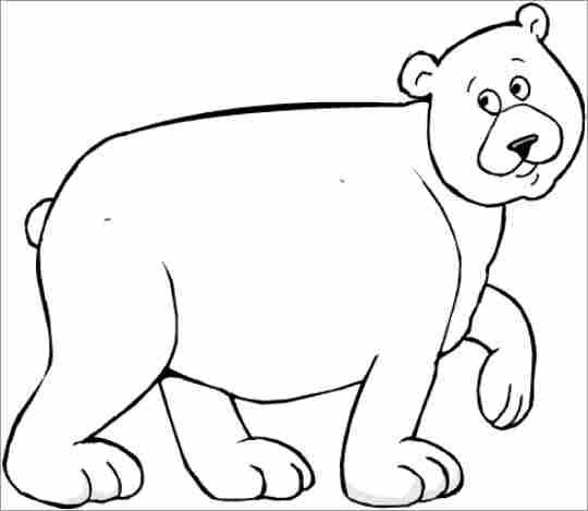 ぬりえページ: クマ (動物) #12279 - 無料の印刷可能なぬりえページ