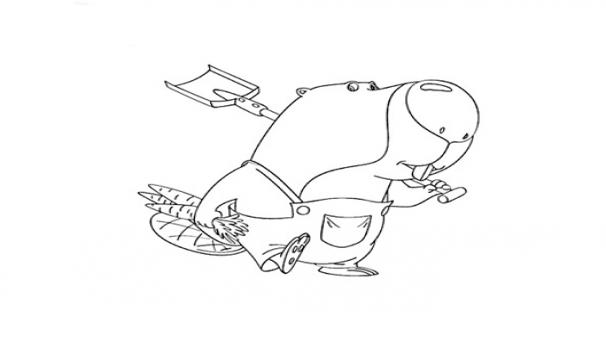 ぬりえページ: ビーバー (動物) #1592 - 無料の印刷可能なぬりえページ