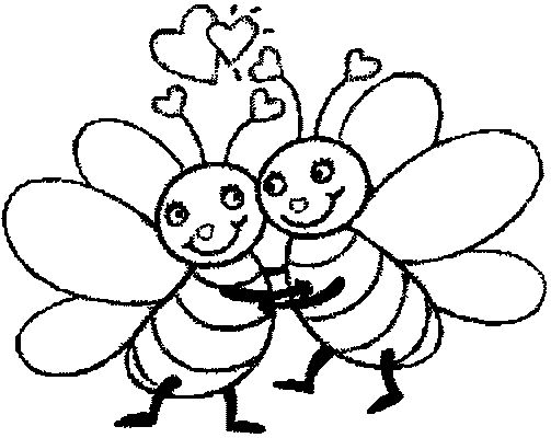 ぬりえページ: 蜂 (動物) #109 - 無料の印刷可能なぬりえページ