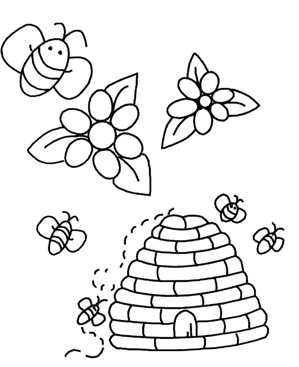 ぬりえページ: 蜂 (動物) #117 - 無料の印刷可能なぬりえページ