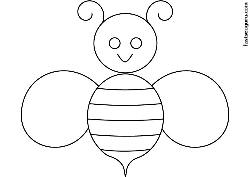 ぬりえページ: 蜂 (動物) #132 - 無料の印刷可能なぬりえページ