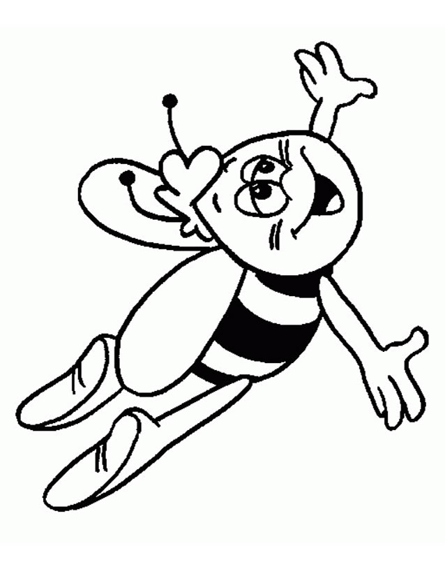 ぬりえページ: 蜂 (動物) #170 - 無料の印刷可能なぬりえページ