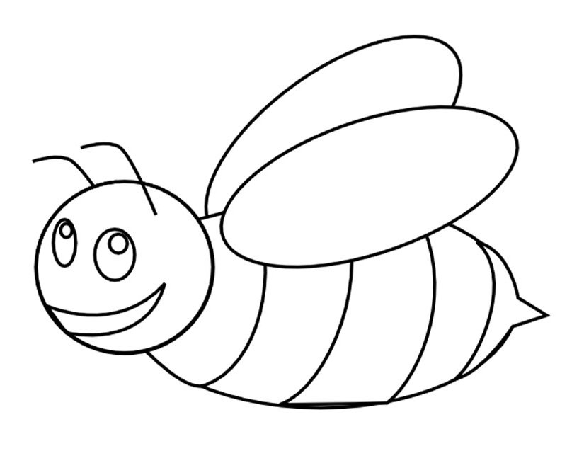 ぬりえページ: 蜂 (動物) #90 - 無料の印刷可能なぬりえページ