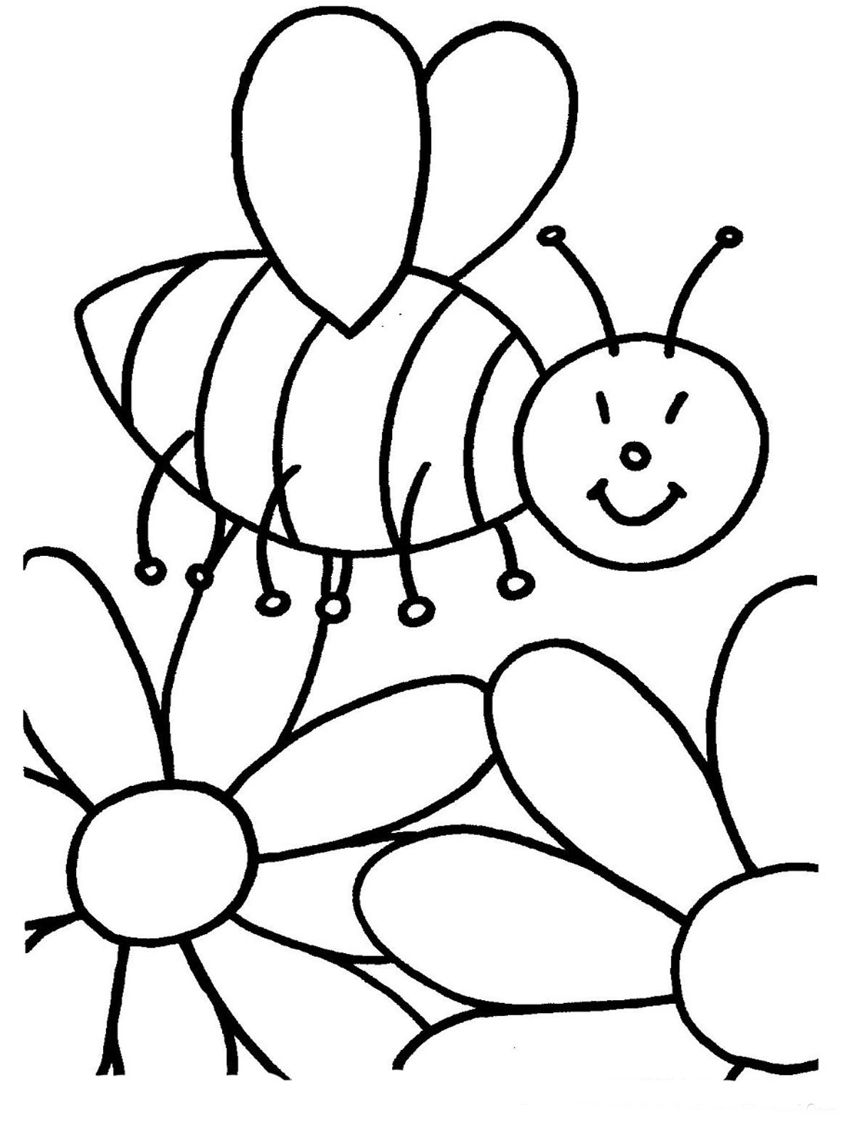 ぬりえページ: 蜂 (動物) #91 - 無料の印刷可能なぬりえページ