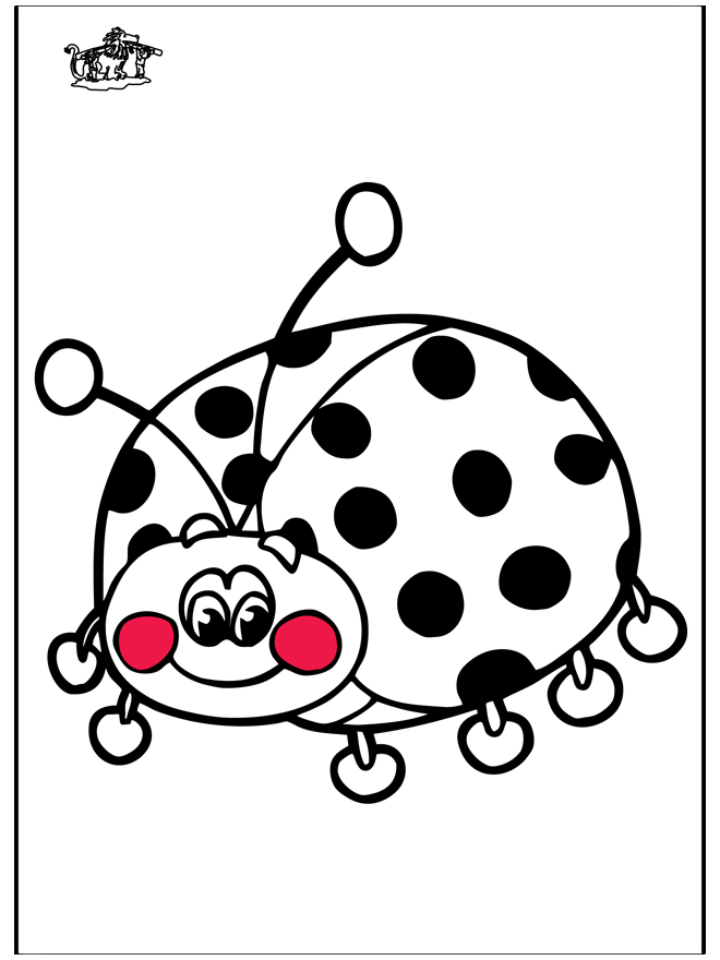 ぬりえページ: てんとう虫 (動物) #3423 - 無料の印刷可能なぬりえページ