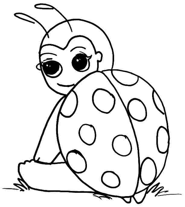 ぬりえページ: てんとう虫 (動物) #3438 - 無料の印刷可能なぬりえページ