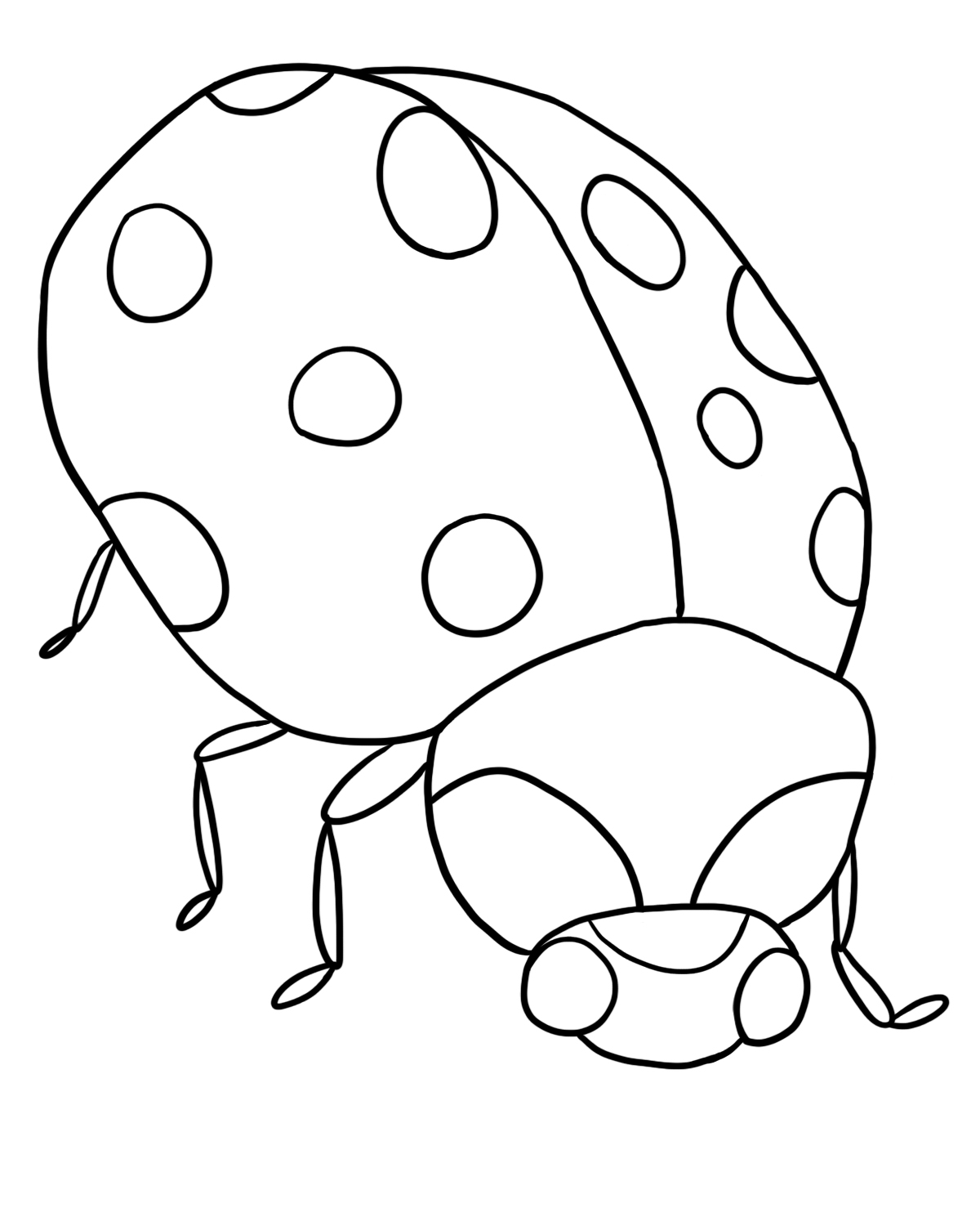 ぬりえページ: てんとう虫 (動物) #3547 - 無料の印刷可能なぬりえページ