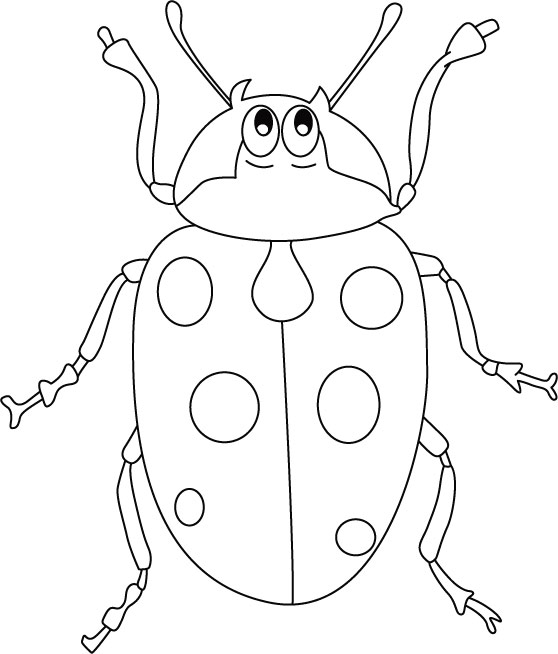 ぬりえページ: てんとう虫 (動物) #3580 - 無料の印刷可能なぬりえページ