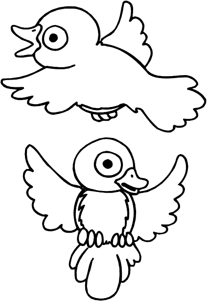ぬりえページ: 鳥 (動物) #11912 - 無料の印刷可能なぬりえページ