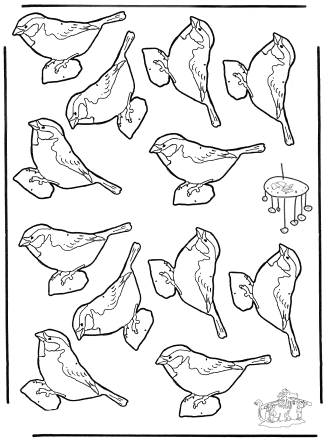 ぬりえページ: 鳥 (動物) #11989 - 無料の印刷可能なぬりえページ
