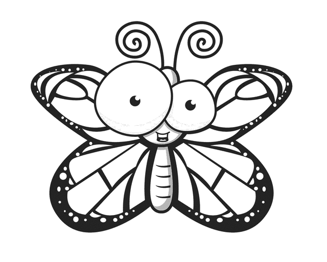 ぬりえページ: 蝶 (動物) #15739 - 無料の印刷可能なぬりえページ
