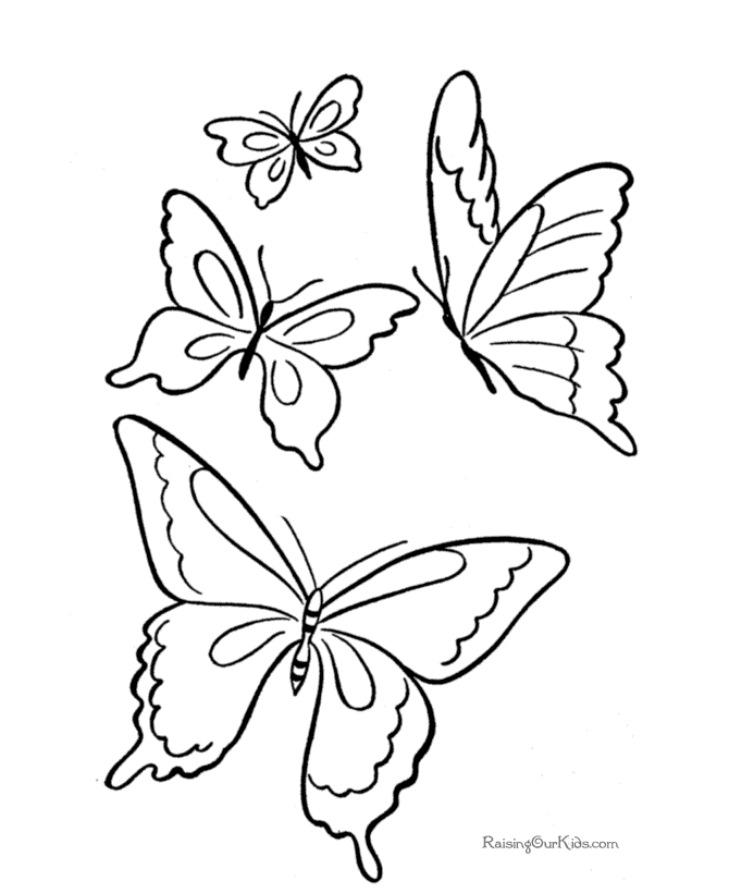 ぬりえページ: 蝶 (動物) #15747 - 無料の印刷可能なぬりえページ