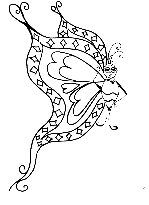ぬりえページ: 蝶 (動物) #15766 - 無料の印刷可能なぬりえページ