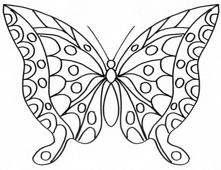 ぬりえページ: 蝶 (動物) #15824 - 無料の印刷可能なぬりえページ